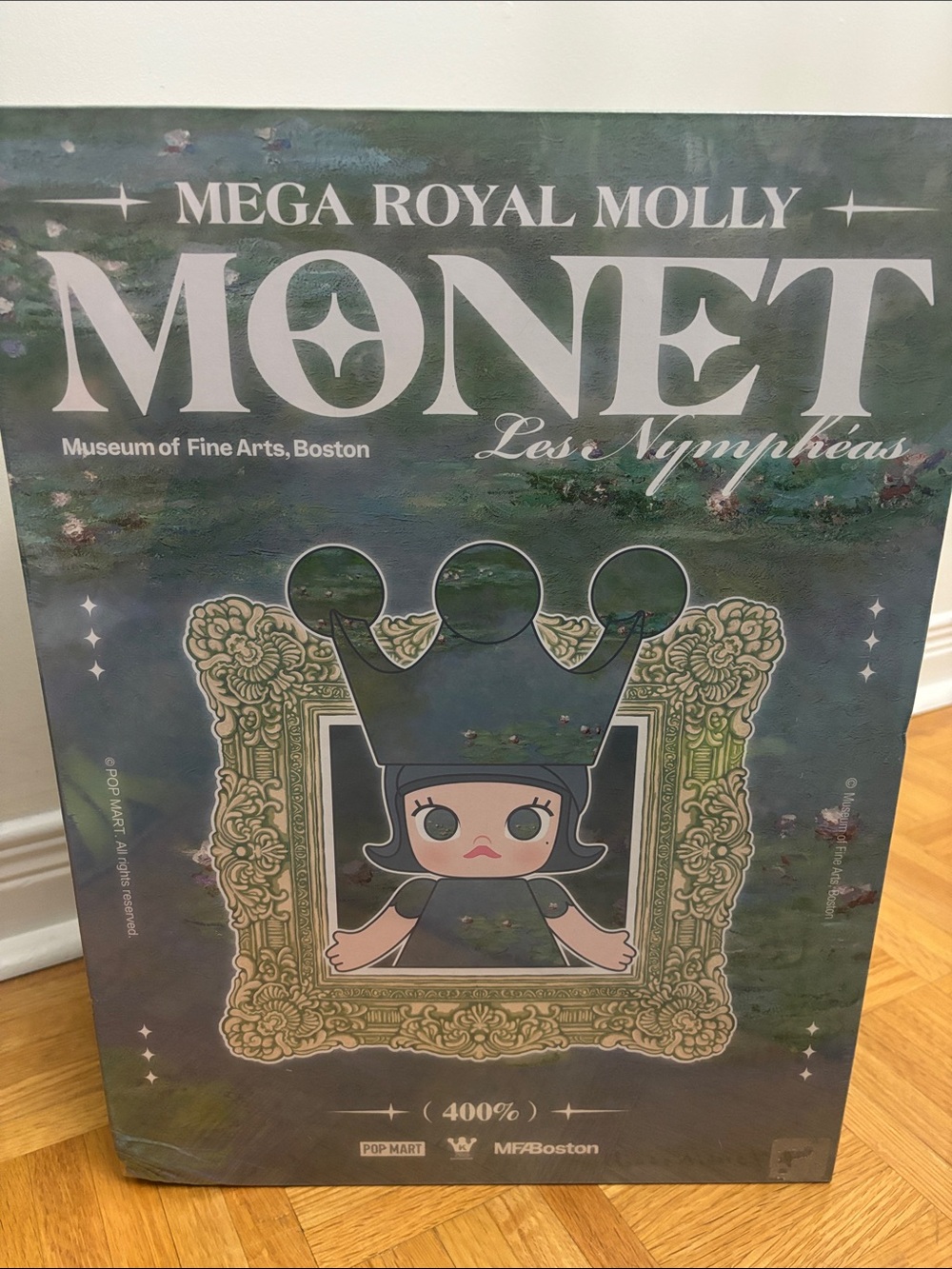 Popmart Royal Molly 400% Monet Les Nympheas